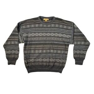 VTG Today's Man Men's M Multicolor Fair Isle Sweater Made In Italy SEE DESCRIPT